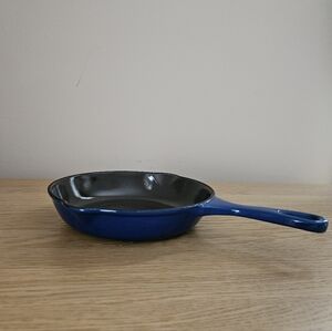 Blue Cast Iron Skillet
